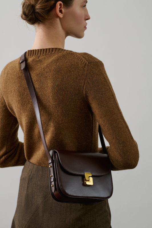 Sac Bellissima Mini - Chocolat - Cuir - Femme