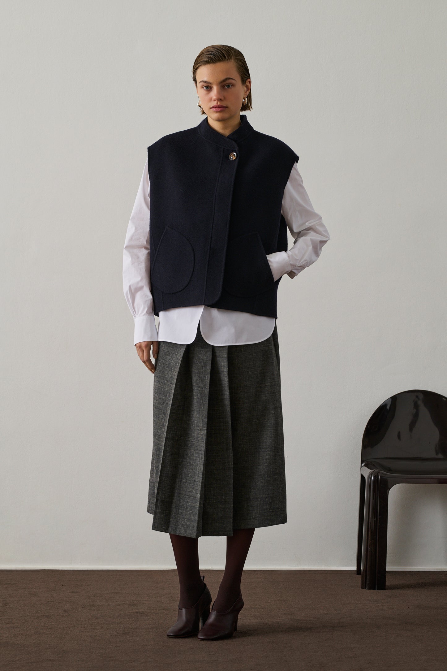 Blouson Adeline - Deep Navy - Laine - Femme