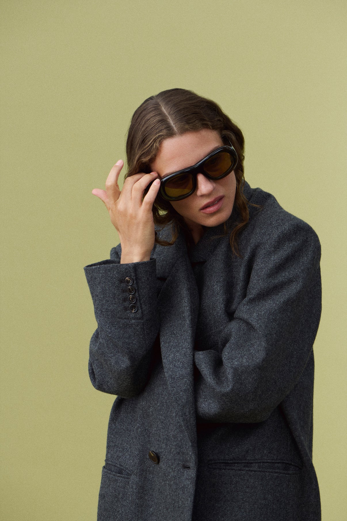 Lunettes de soleil Lee - Gris anthracite - Femme vue 2