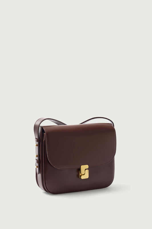 Sac Bellissima Maxi - Chocolat - Cuir - Femme