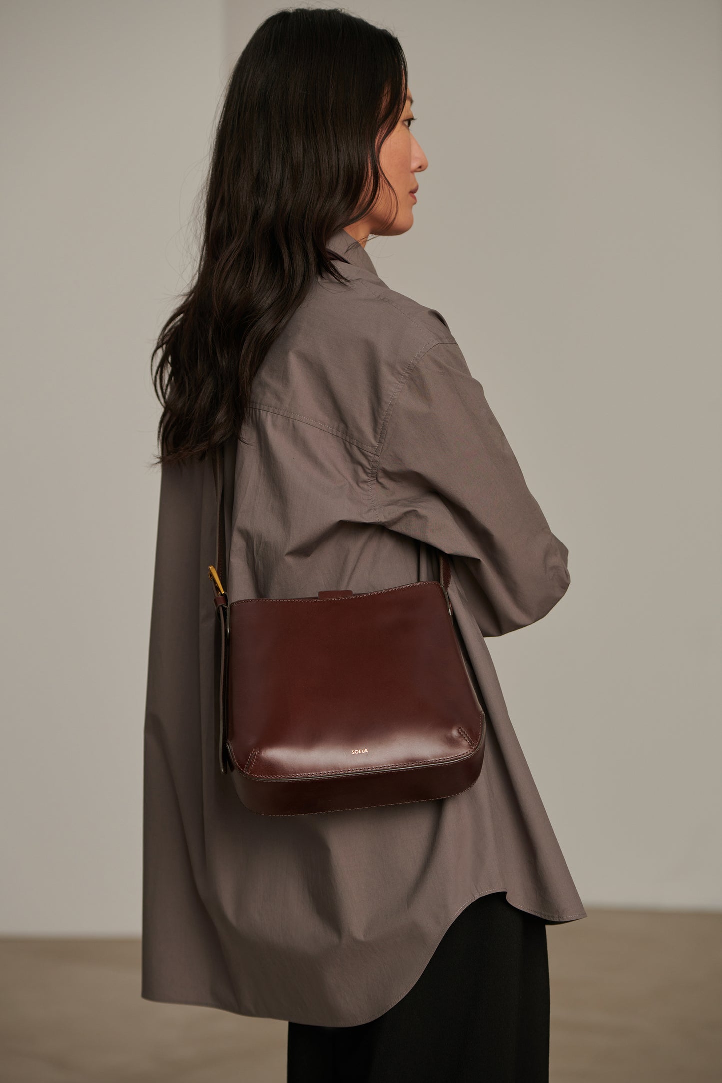 Sac Bora - Marron - Cuir - Femme