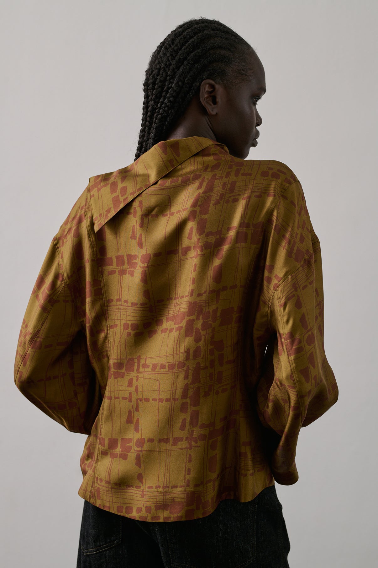 Blouse Figari - Bronze/Rouille - Soie - Femme vue 2