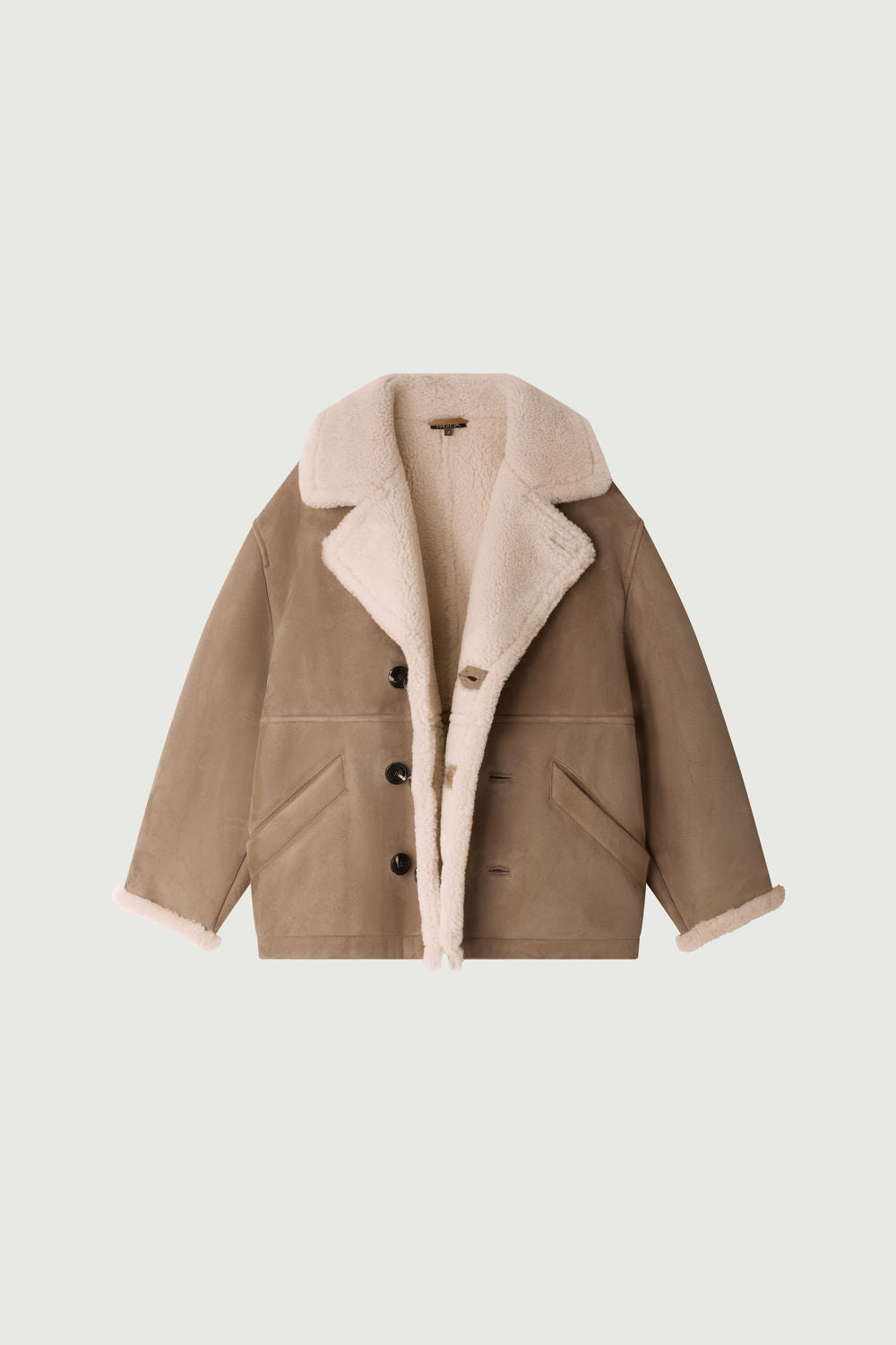 Manteau Bonn - Beige/Crème - Cuir - Femme vue 6